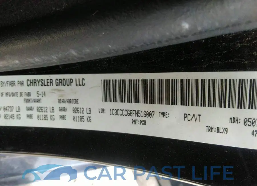 1C3CCCCG8FN516007# 9