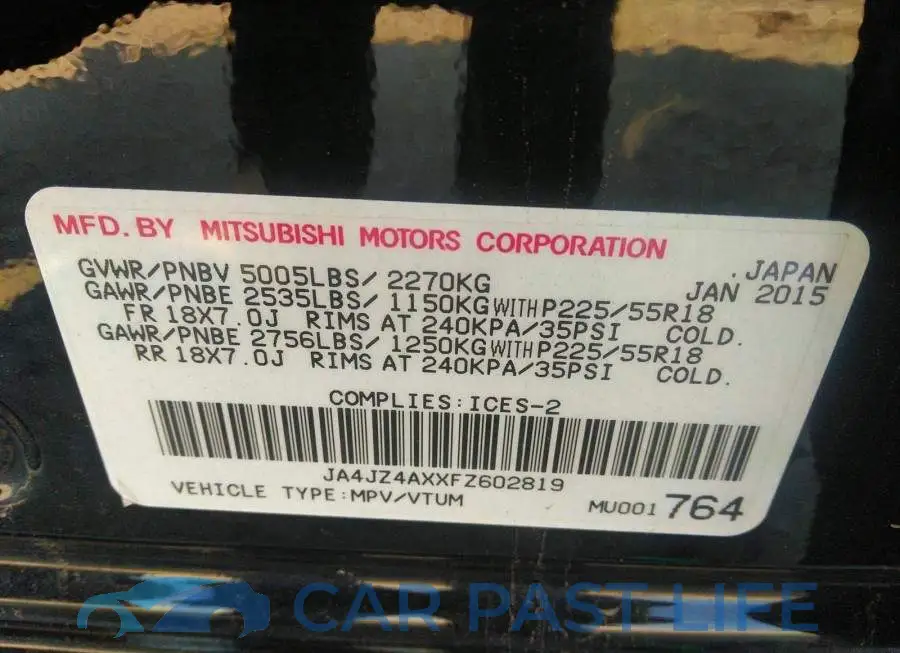 JA4JZ4AXXFZ602819# 9