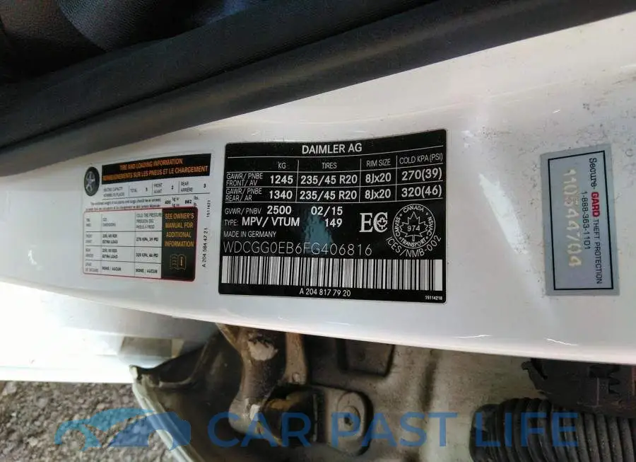 WDCGG0EB6FG406816# 9