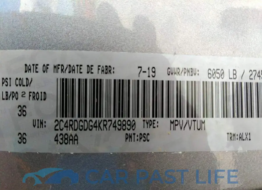 2C4RDGDG4KR749890# 9