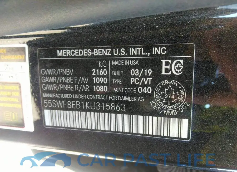 55SWF8EB1KU315863# 9
