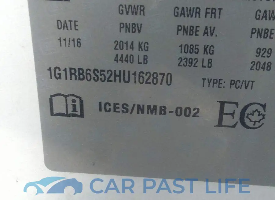 1G1RB6S52HU162870# 9