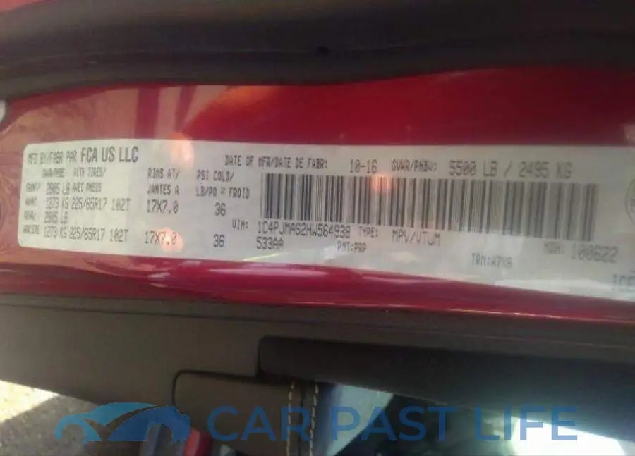 1C4PJMAS2HW564938# 10