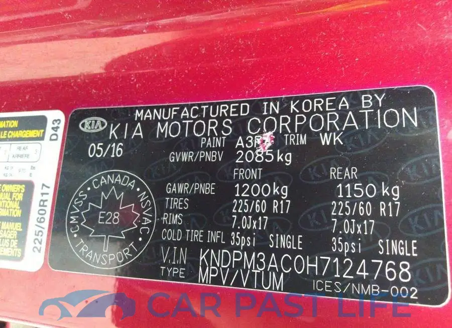 KNDPM3AC0H7124768# 9