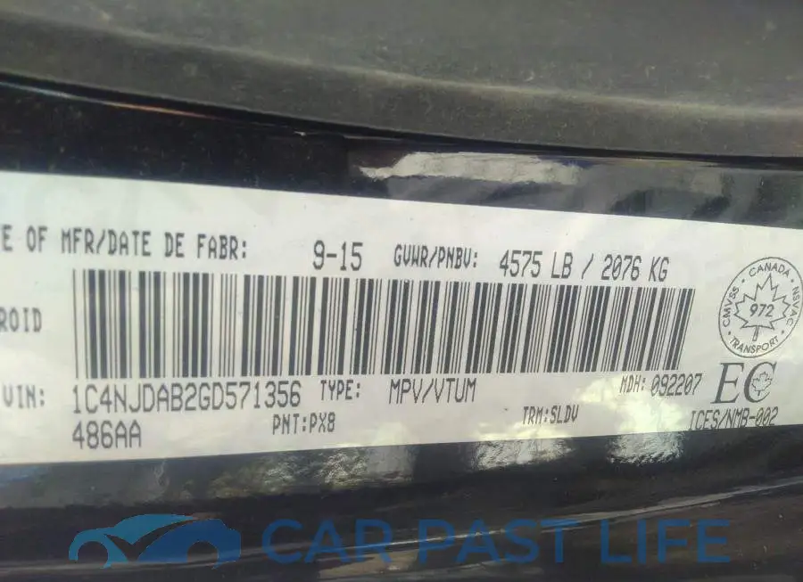 1C4NJDAB2GD571356# 9