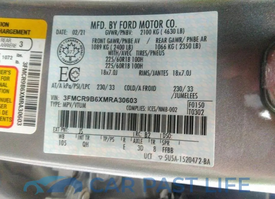 3FMCR9B6XMRA30603# 9