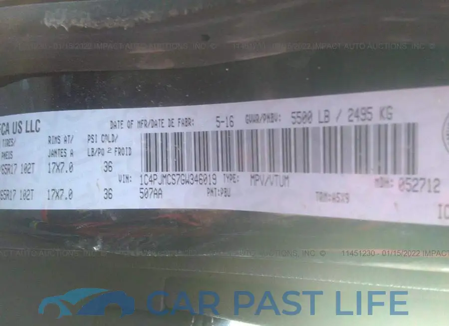 1C4PJMCS7GW346019# 9