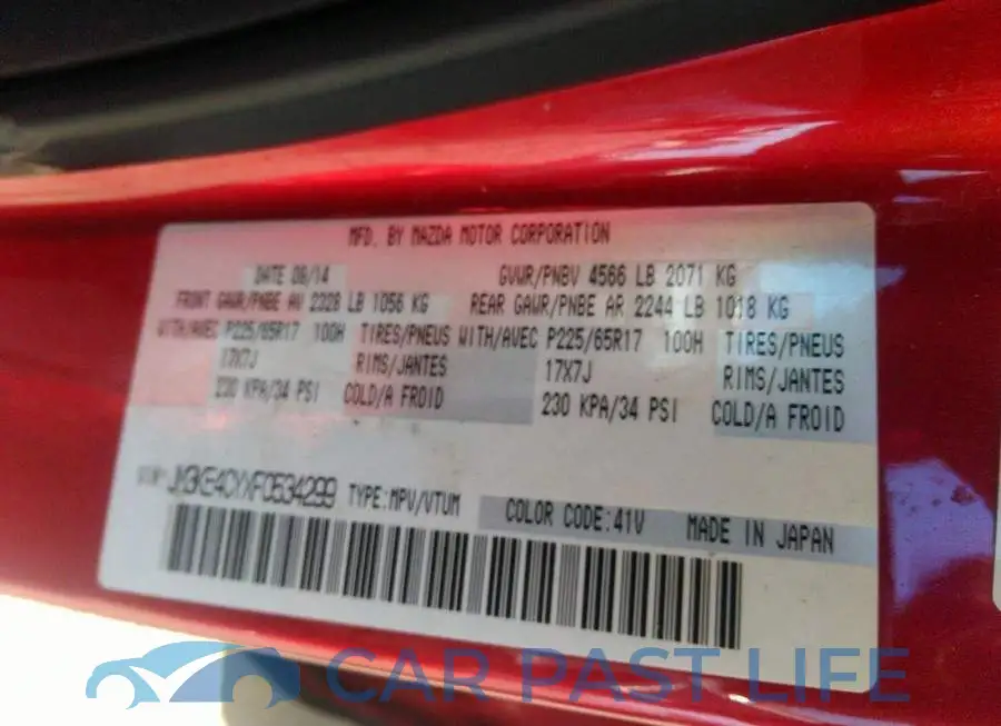JM3KE4CYXF0534299# 9