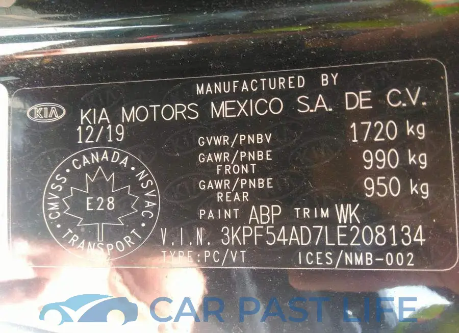 3KPF54AD7LE208134# 9