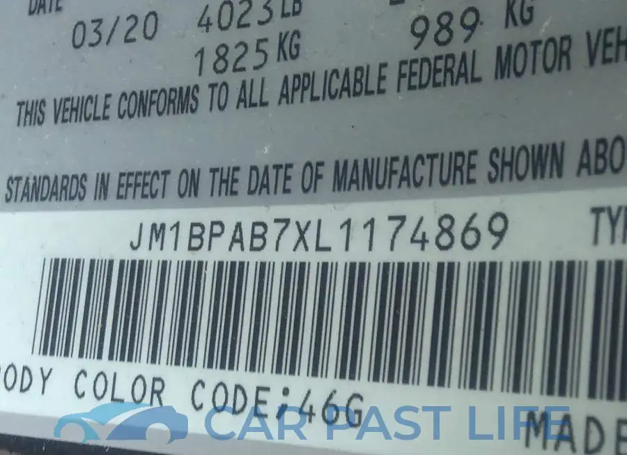 JM1BPAB7XL1174869# 9