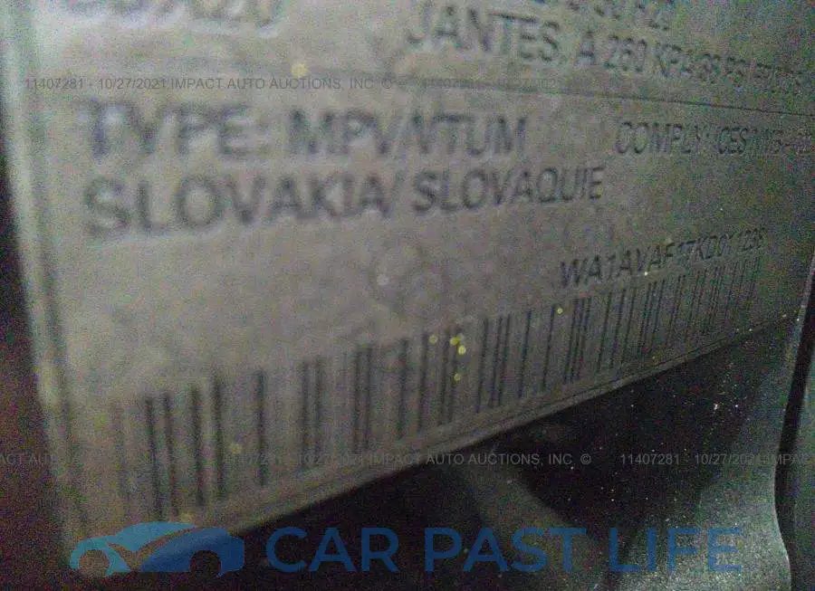 WA1AVAF17KD011238# 9