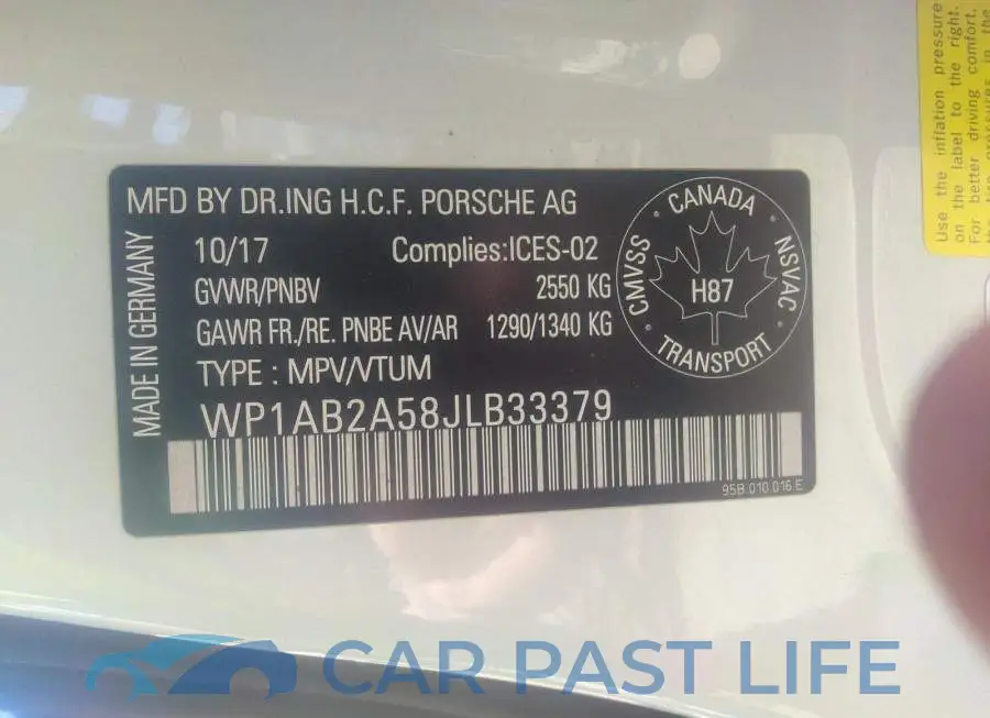 WP1AB2A58JLB33379# 9