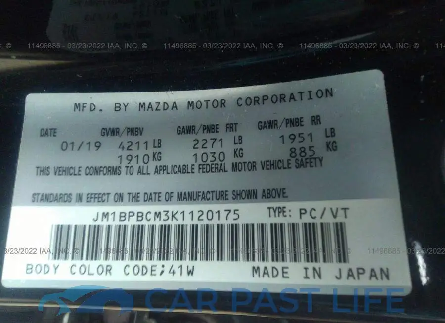 JM1BPBCM3K1120175# 8