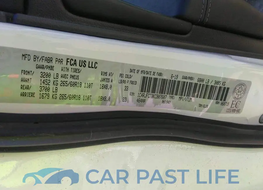 1C4RJFCT8KC807607# 9