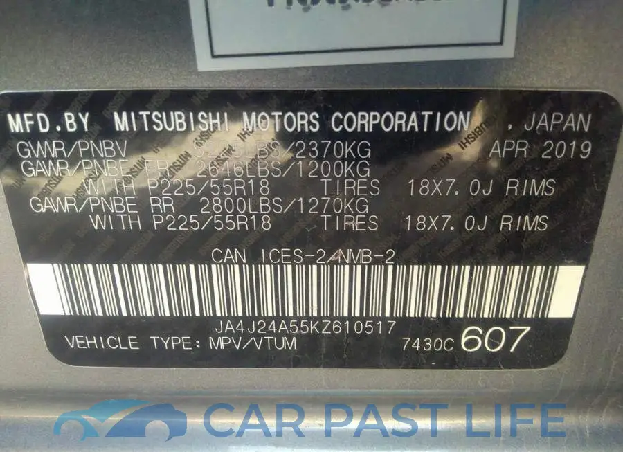 JA4J24A55KZ610517# 9