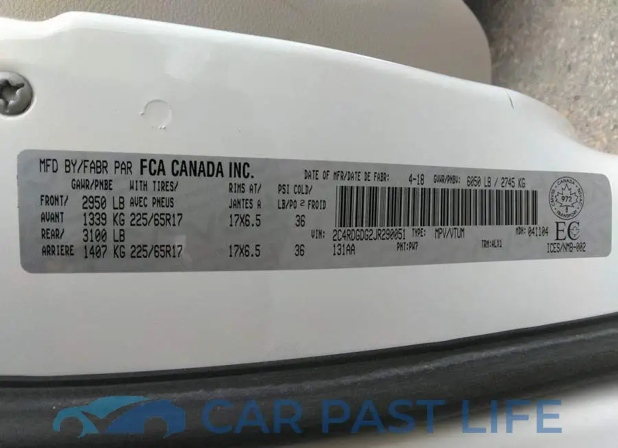 2C4RDGDG2JR290051# 9