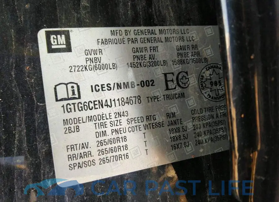 1GTG6CEN4J1184678# 9