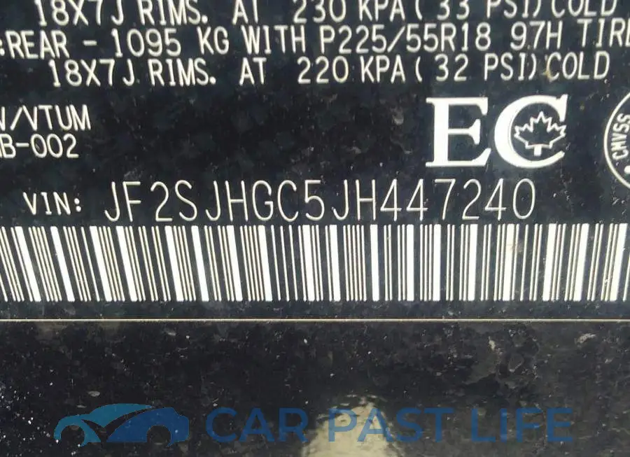 JF2SJHGC5JH447240# 9
