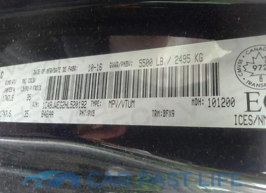 1C4BJWEG2HL520192# 9