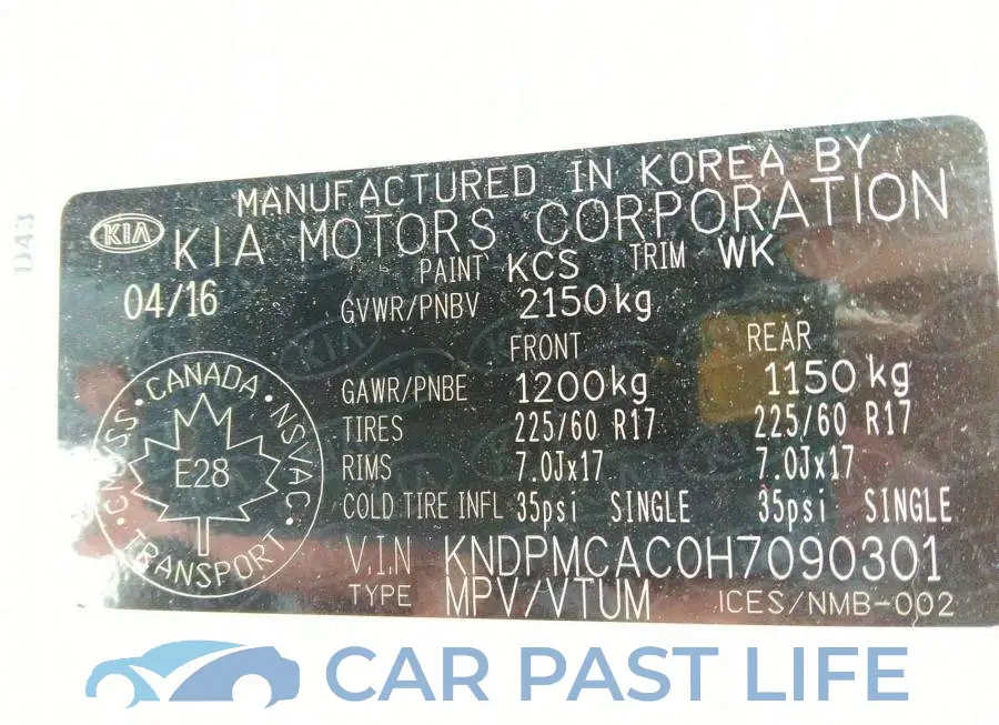 KNDPMCAC0H7090301# 9