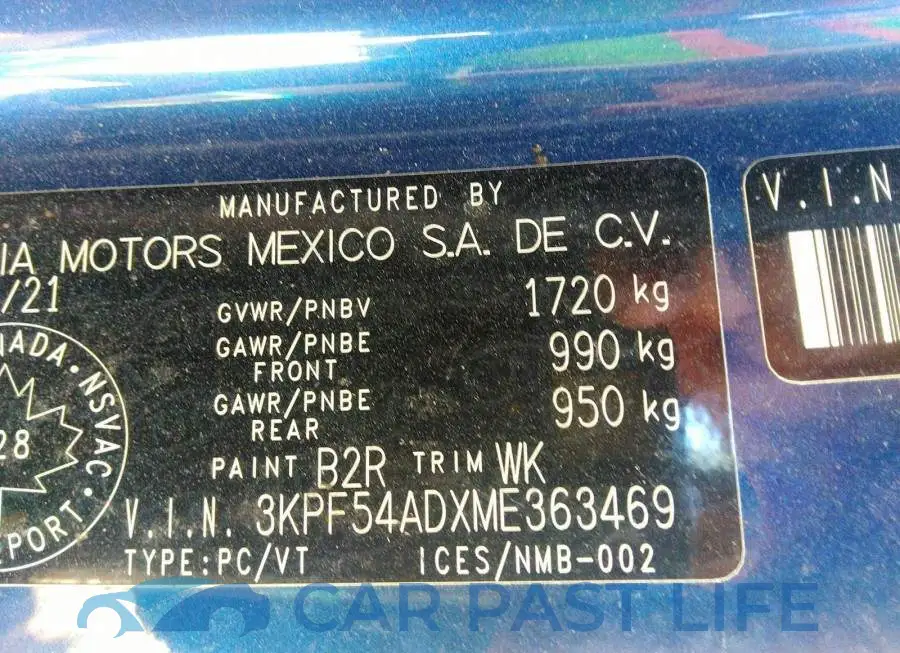 3KPF54ADXME363469# 9