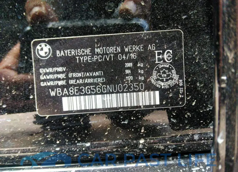 WBA8E3G56GNU02350# 9