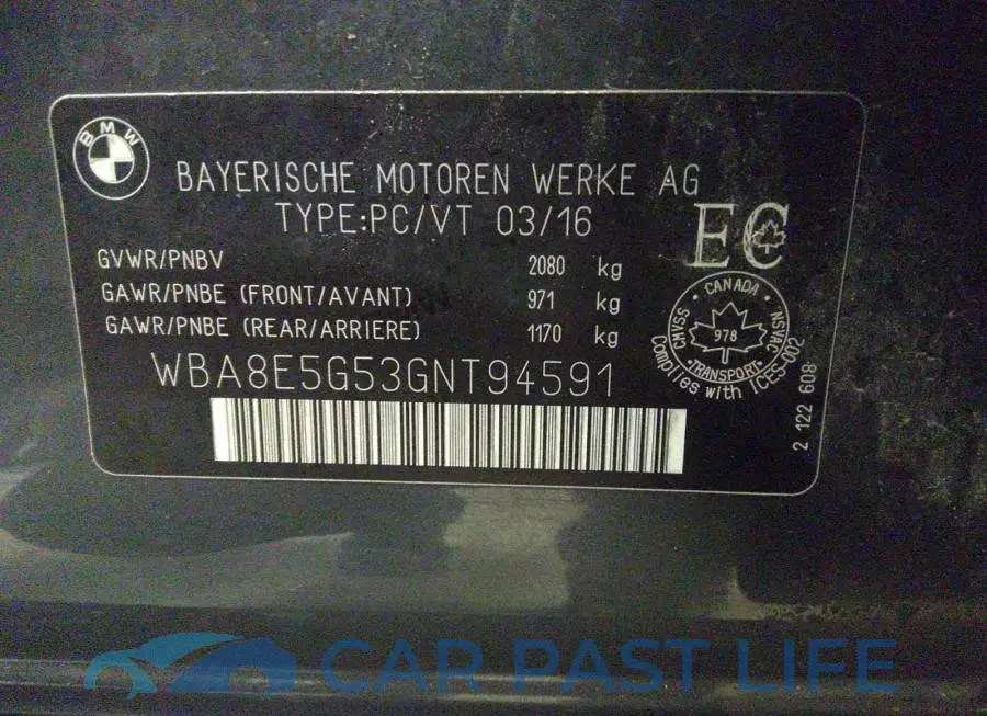 WBA8E5G53GNT94591# 9