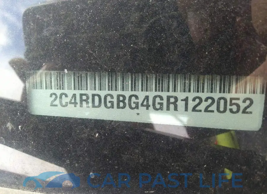 2C4RDGBG4GR122052# 9