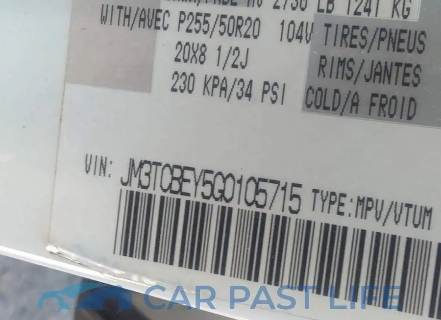 JM3TCBEY5G0105715# 9