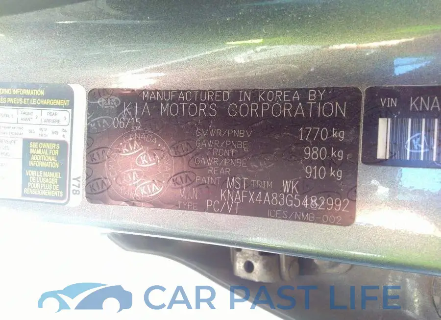 KNAFX4A83G5482992# 9