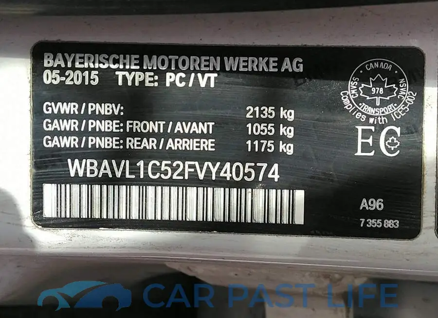 WBAVL1C52FVY40574# 9