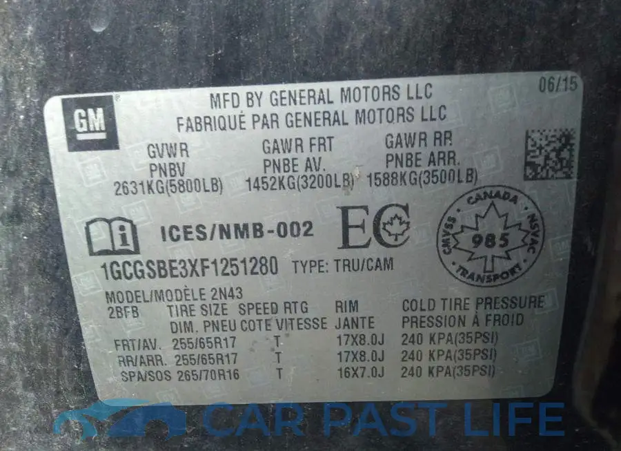 1GCGSBE3XF1251280# 9