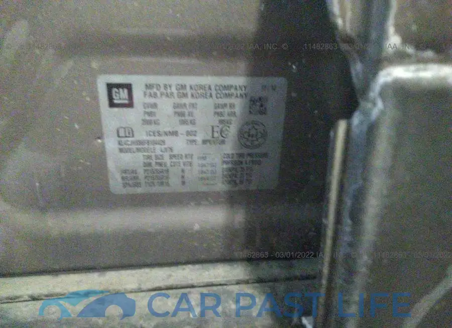 KL4CJHSB6FB104426# 9