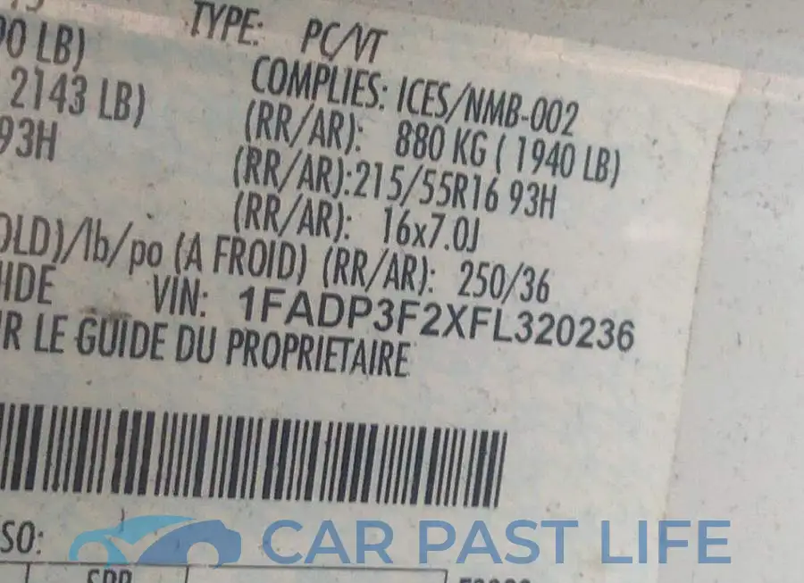 1FADP3F2XFL320236# 9