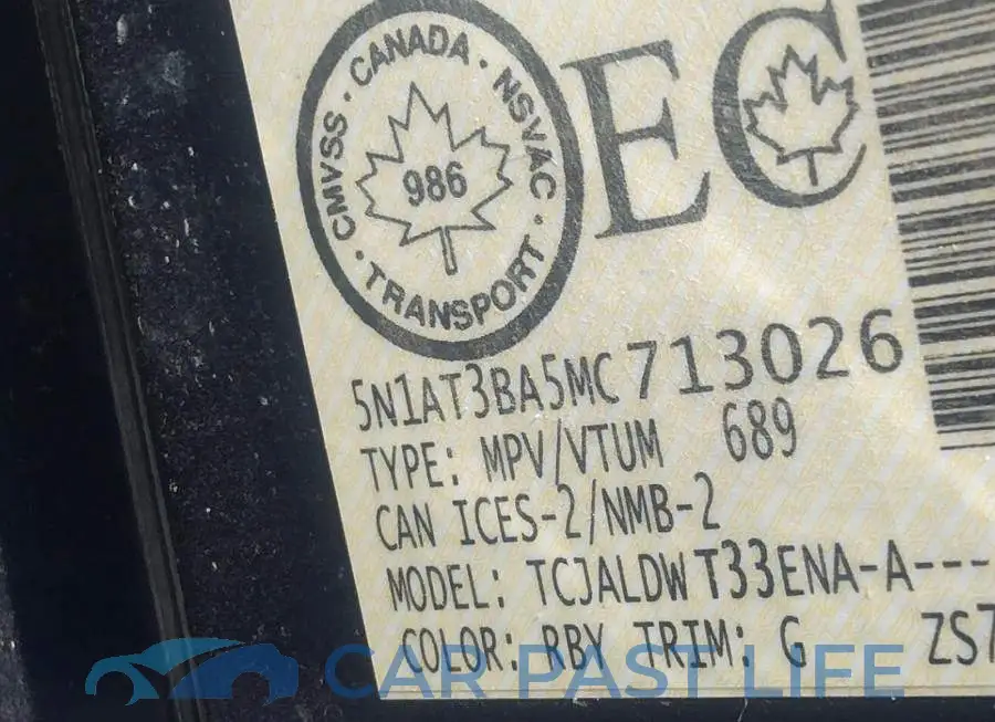 5N1AT3BA5MC713026# 9