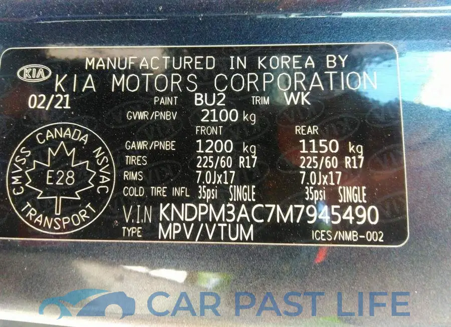 KNDPM3AC7M7945490# 9