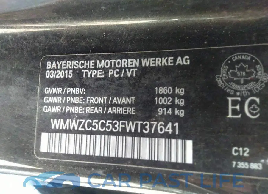 WMWZC5C53FWT37641# 9