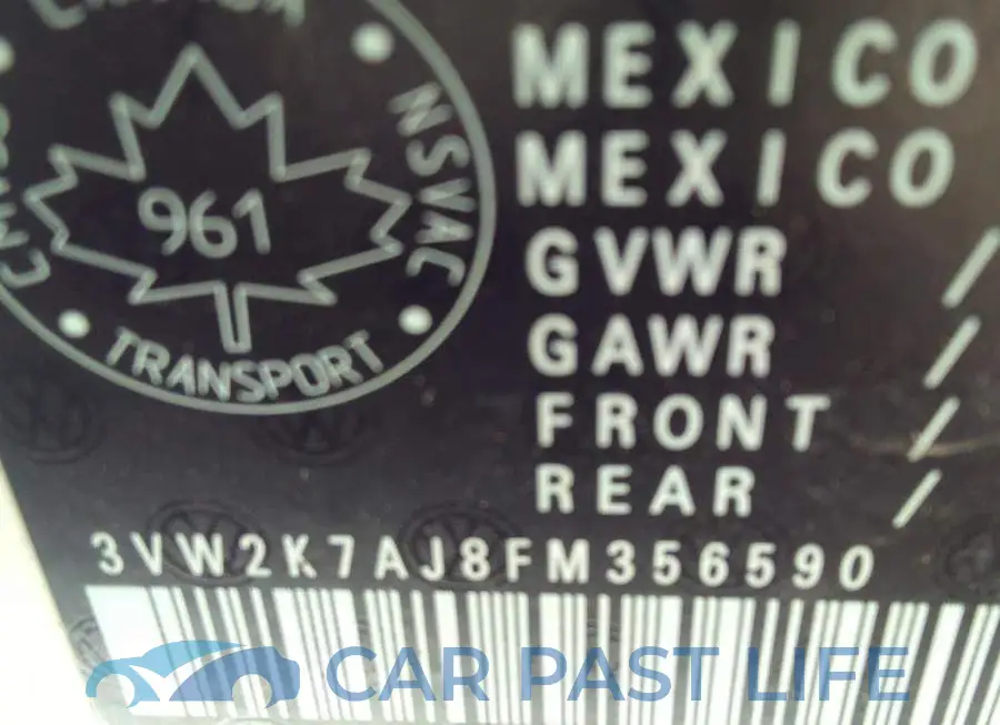 3VW2K7AJ8FM356590# 9