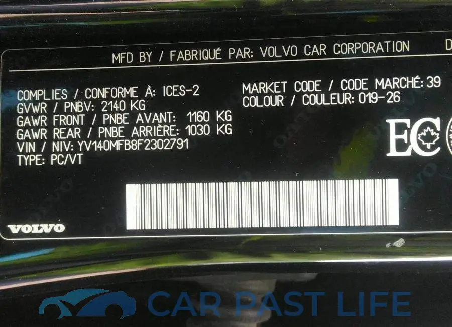 YV140MFB8F2302791# 9