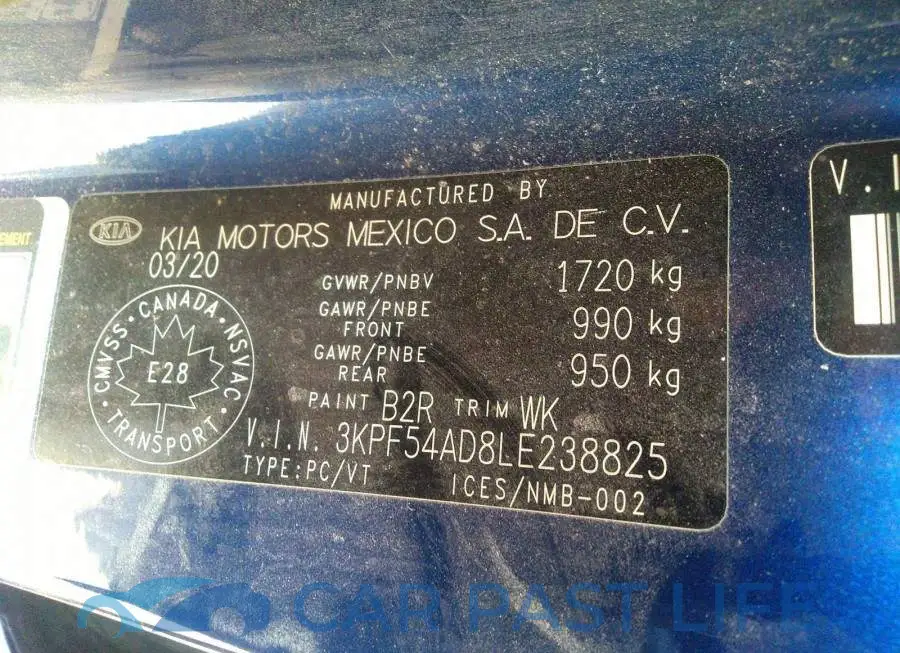 3KPF54AD8LE238825# 9