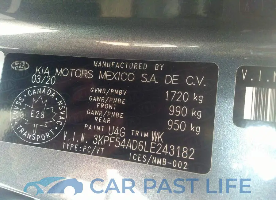 3KPF54AD6LE243182# 9