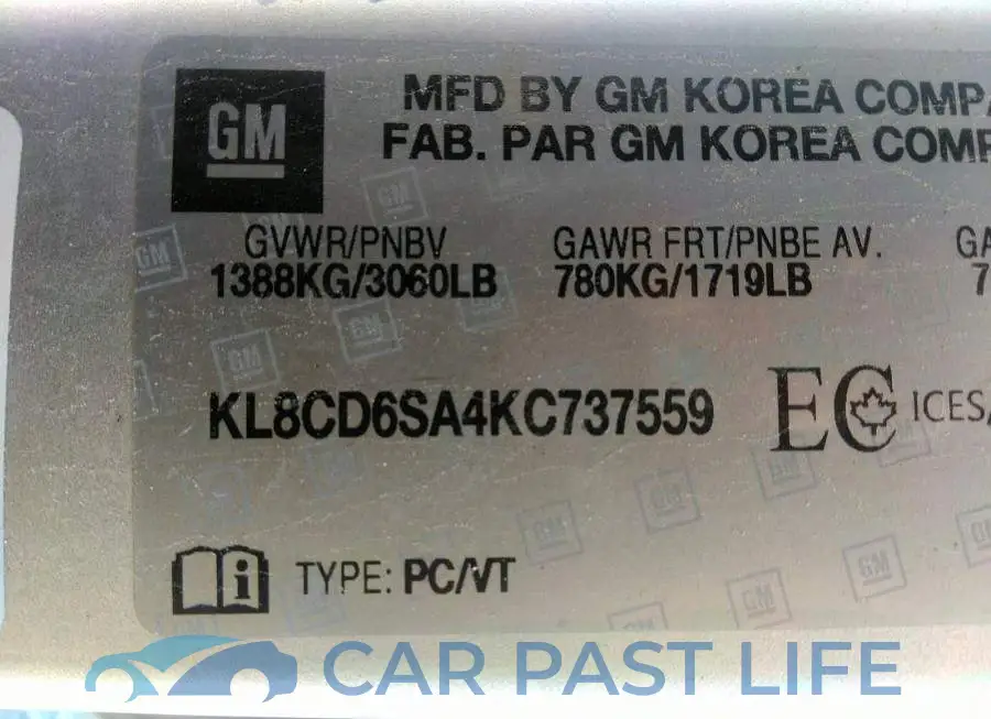 KL8CD6SA4KC737559# 9