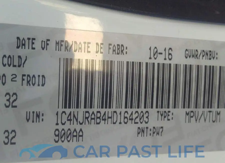 1C4NJRAB4HD164203# 9