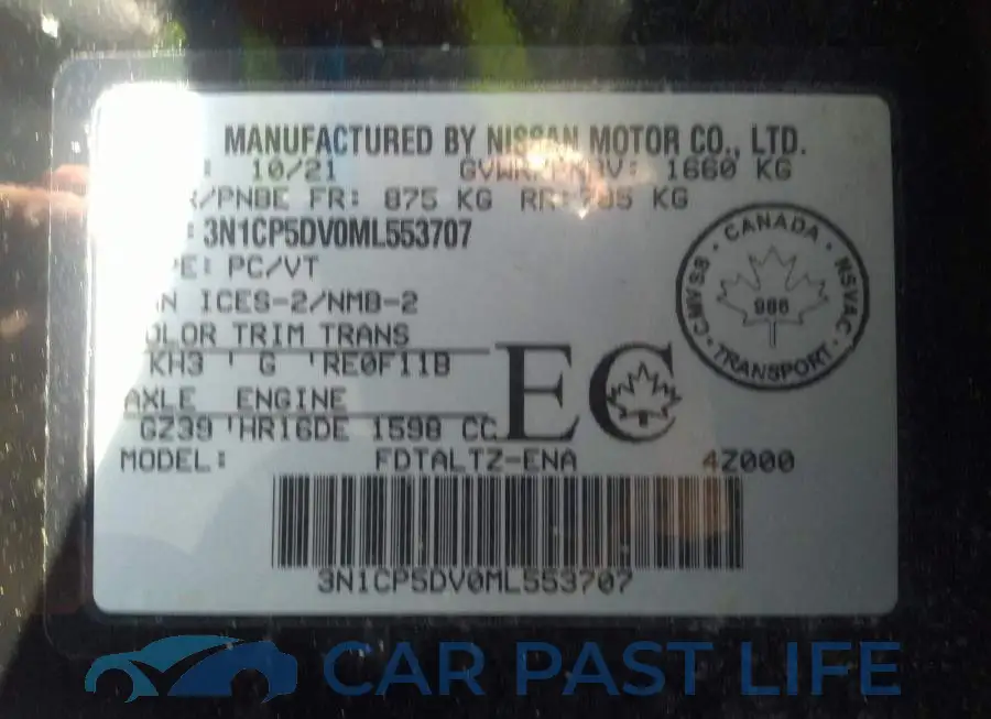 3N1CP5DV0ML553707# 9