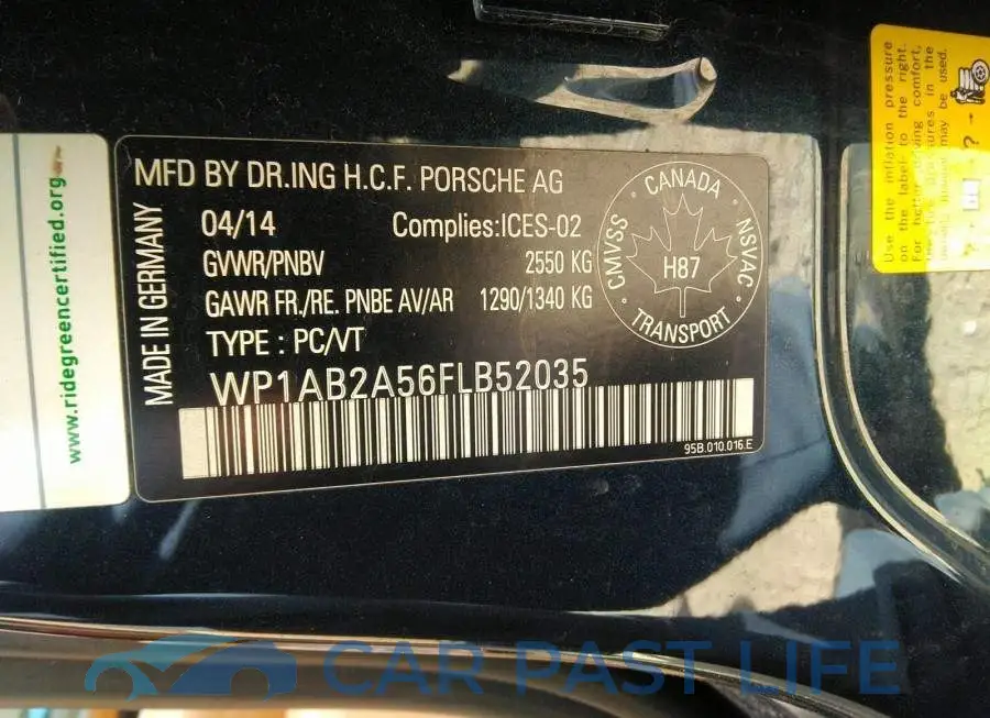 WP1AB2A56FLB52035# 9