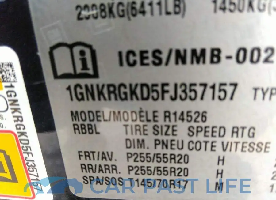 1GNKRGKD5FJ357157# 9