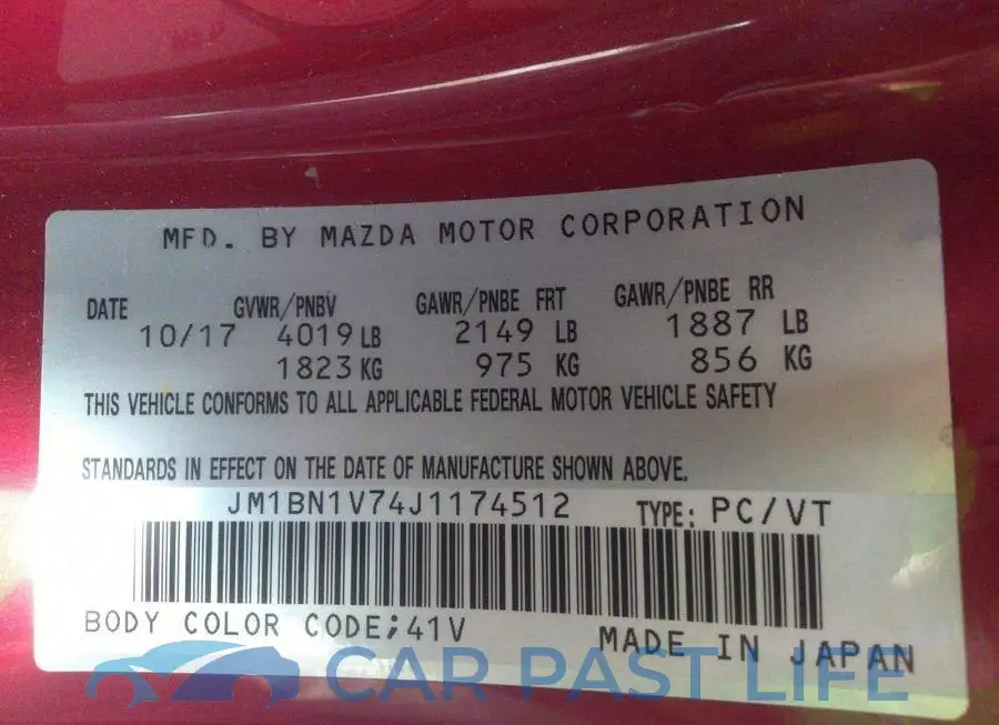 JM1BN1V74J1174512# 9