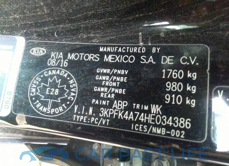 3KPFK4A74HE034386# 9