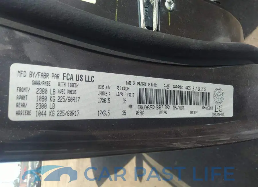1C4NJCAB2FD418307# 9