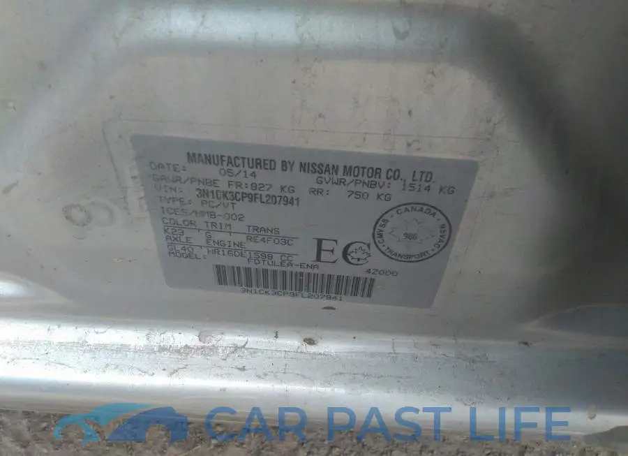 3N1CK3CP9FL207941# 9